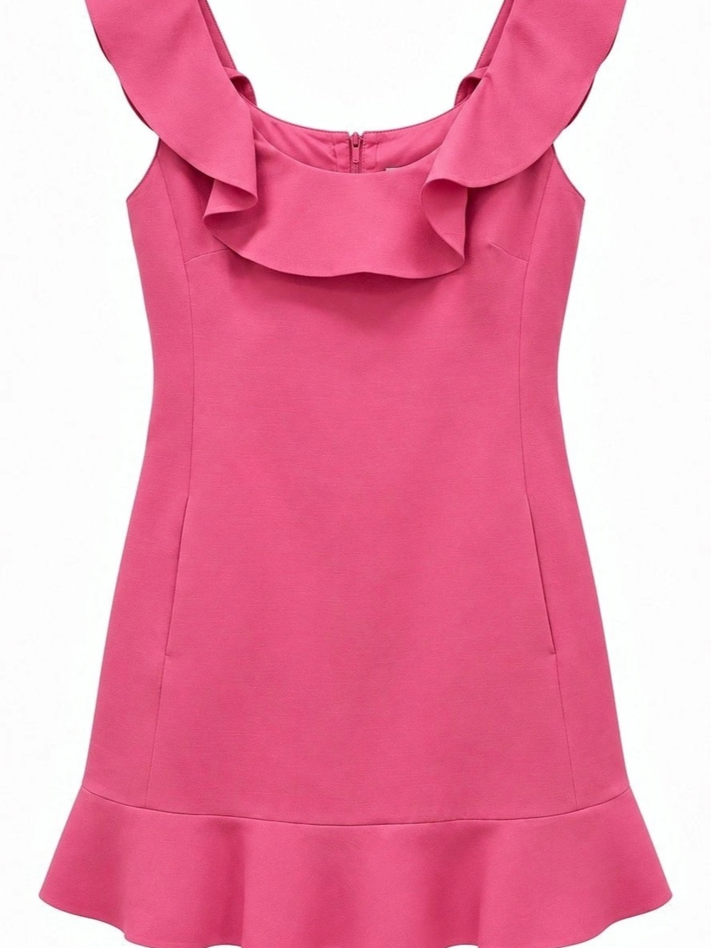 Valentino Pink Ruffle Mini Dress